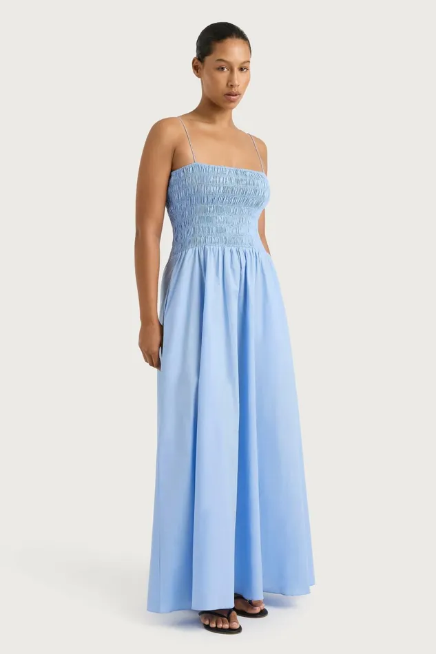 Women Faithfull The Brand Dresses Antoine Maxi Dress Mid Blue