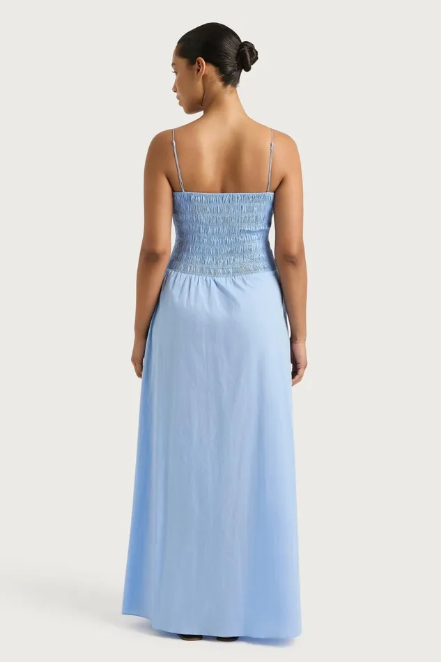 Women Faithfull The Brand Dresses Antoine Maxi Dress Mid Blue