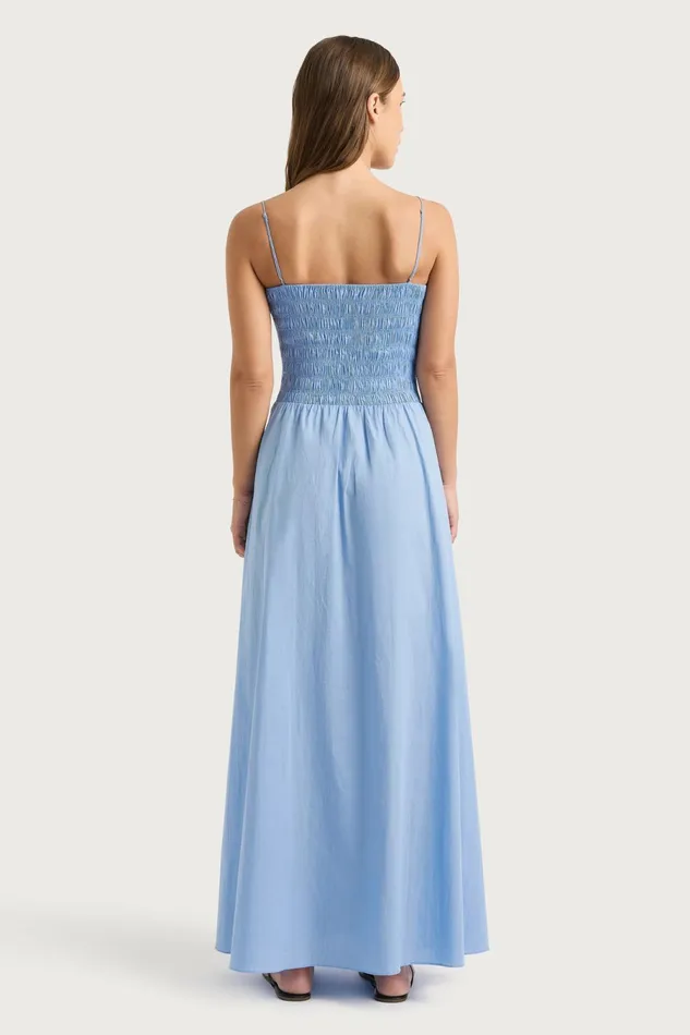Women Faithfull The Brand Dresses Antoine Maxi Dress Mid Blue