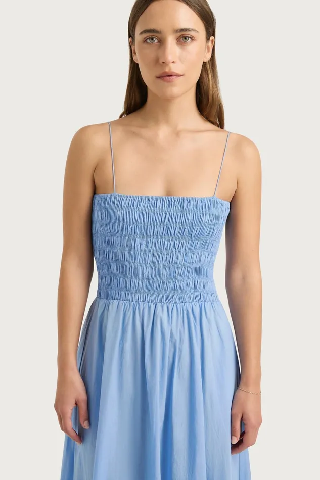 Women Faithfull The Brand Dresses Antoine Maxi Dress Mid Blue