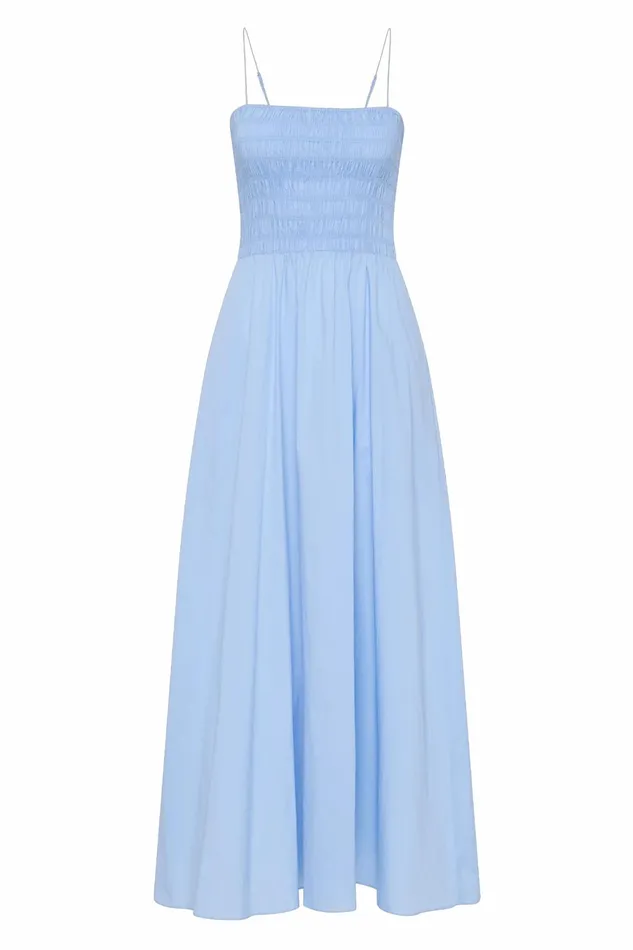 Women Faithfull The Brand Dresses Antoine Maxi Dress Mid Blue