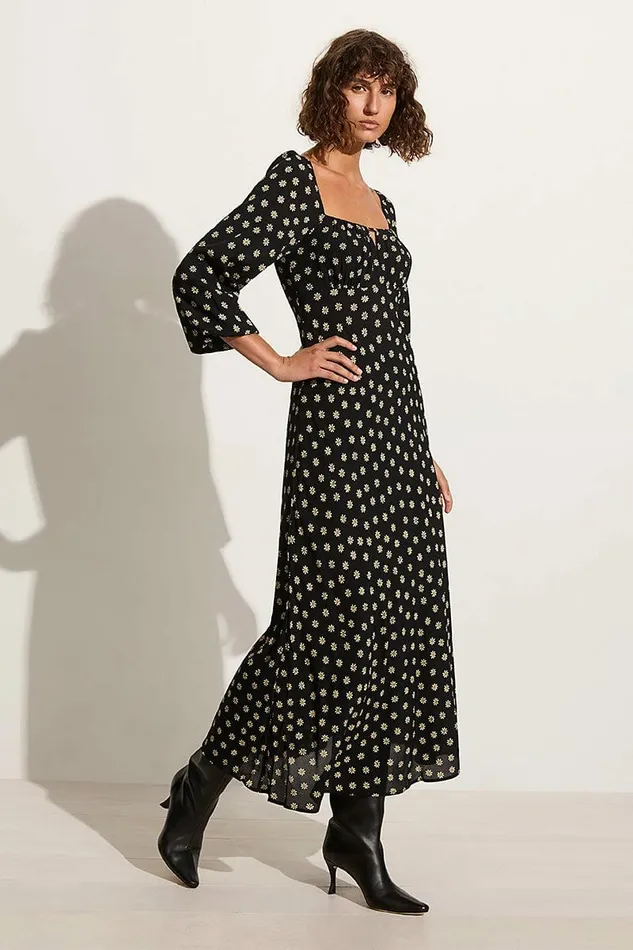 Women Faithfull The Brand Dresses Benedita Midi Dress Las Flores Floral 8211 Faithfull The Brand