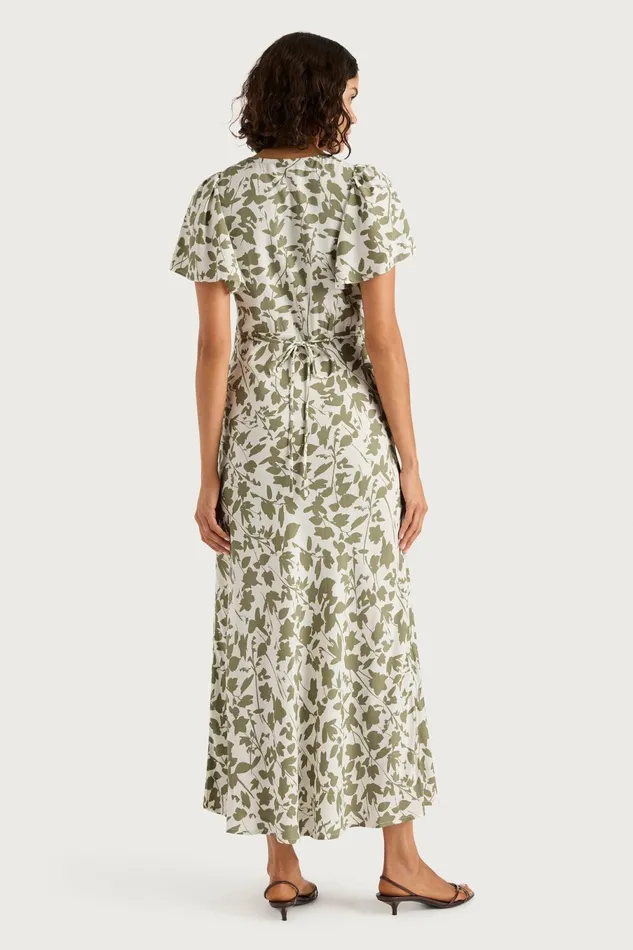 Women Faithfull The Brand Dresses Boda Midi Dress Poplar Sage