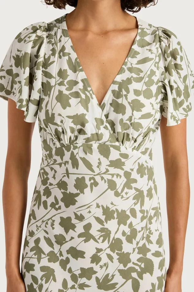 Women Faithfull The Brand Dresses Boda Midi Dress Poplar Sage