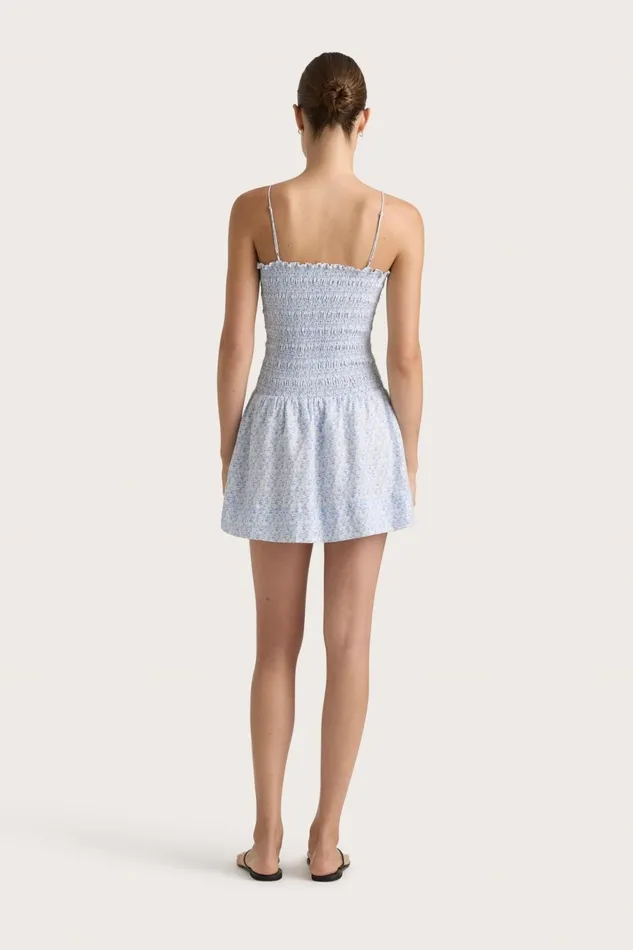 Women Faithfull The Brand Dresses Geriba Mini Dress Leilani Mid Blue