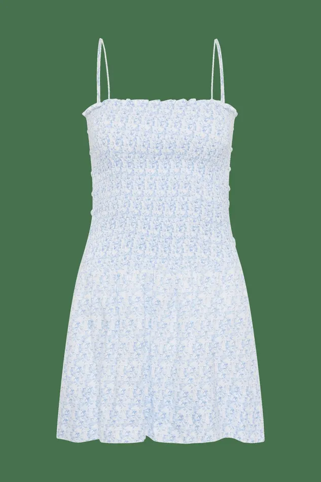 Women Faithfull The Brand Dresses Geriba Mini Dress Leilani Mid Blue