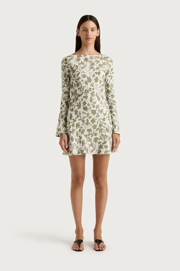 Women Faithfull The Brand Dresses Lilou Mini Dress Poplar Sage