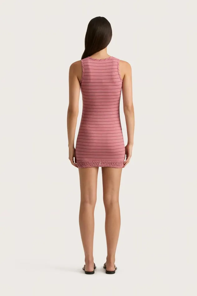 Women Faithfull The Brand Dresses Maceio Mini Dress Vermillion Stripe