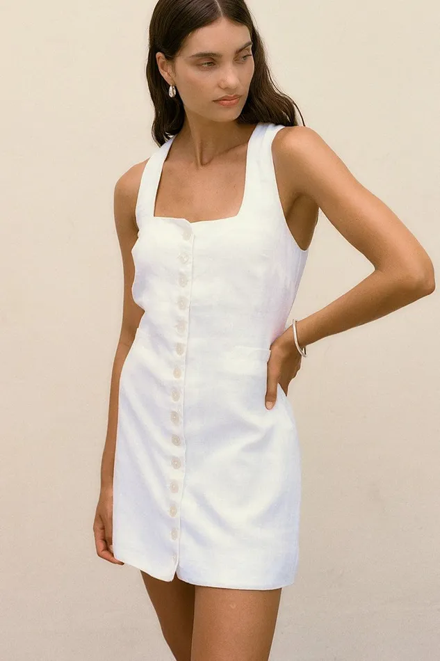 Women Faithfull The Brand Dresses Marinia Mini Dress White 8211 Faithfull The Brand Women Faithfull The Brand Dresses Marinia Mini Dress White 8211 Faithfull The Brand