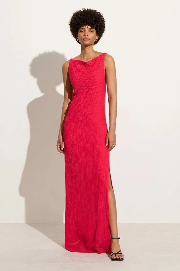 Women Faithfull The Brand Dresses Palermo Maxi Dress Peony Pink 8211 Faithfull The Brand
