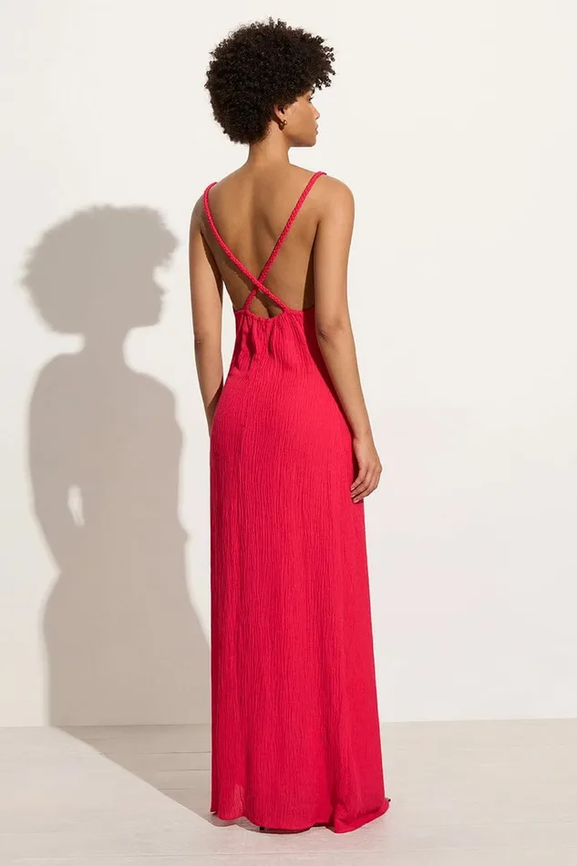 Women Faithfull The Brand Dresses Palermo Maxi Dress Peony Pink 8211 Faithfull The Brand
