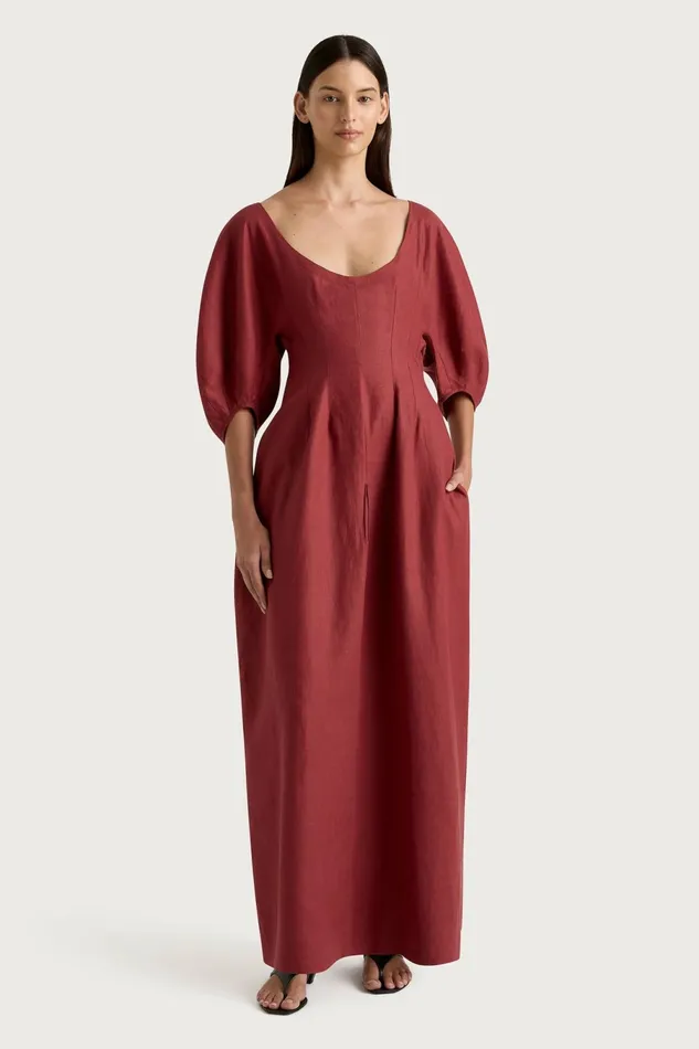Women Faithfull The Brand Dresses Raynara Maxi Dress Wine