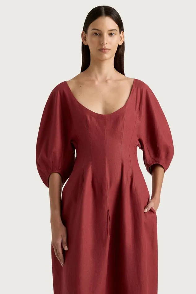 Women Faithfull The Brand Dresses Raynara Maxi Dress Wine