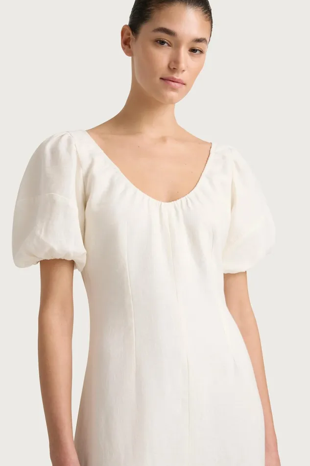 Women Faithfull The Brand Dresses Vence Midi Dress White