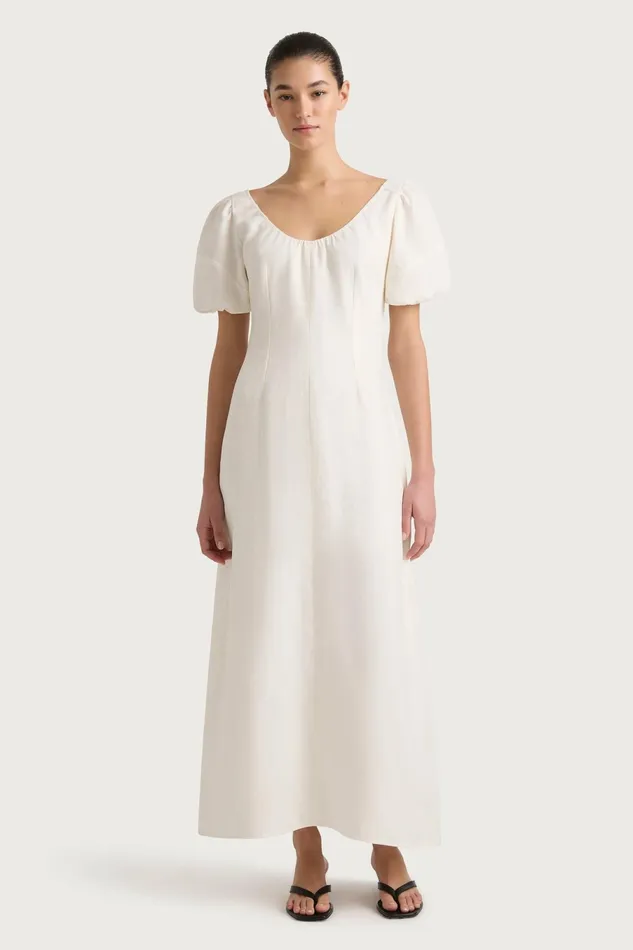 Women Faithfull The Brand Dresses Vence Midi Dress White