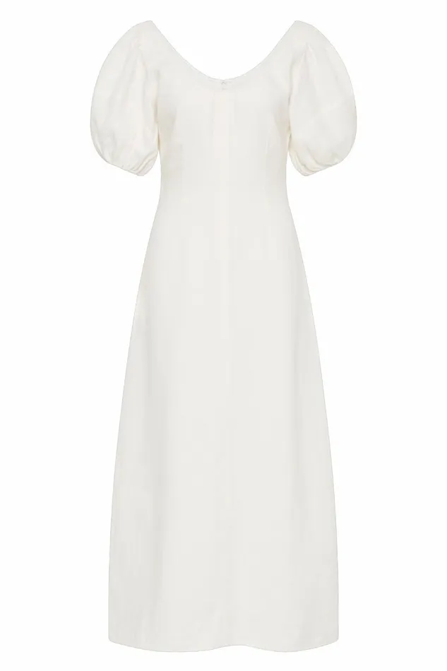 Women Faithfull The Brand Dresses Vence Midi Dress White
