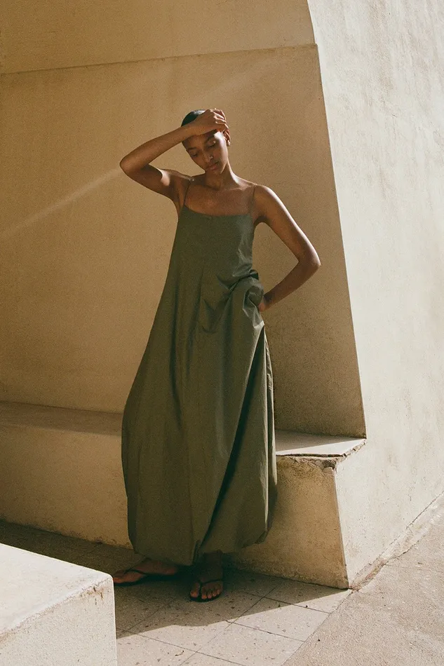 Women Faithfull The Brand Maxi Dresses Anais Maxi Dress Khaki