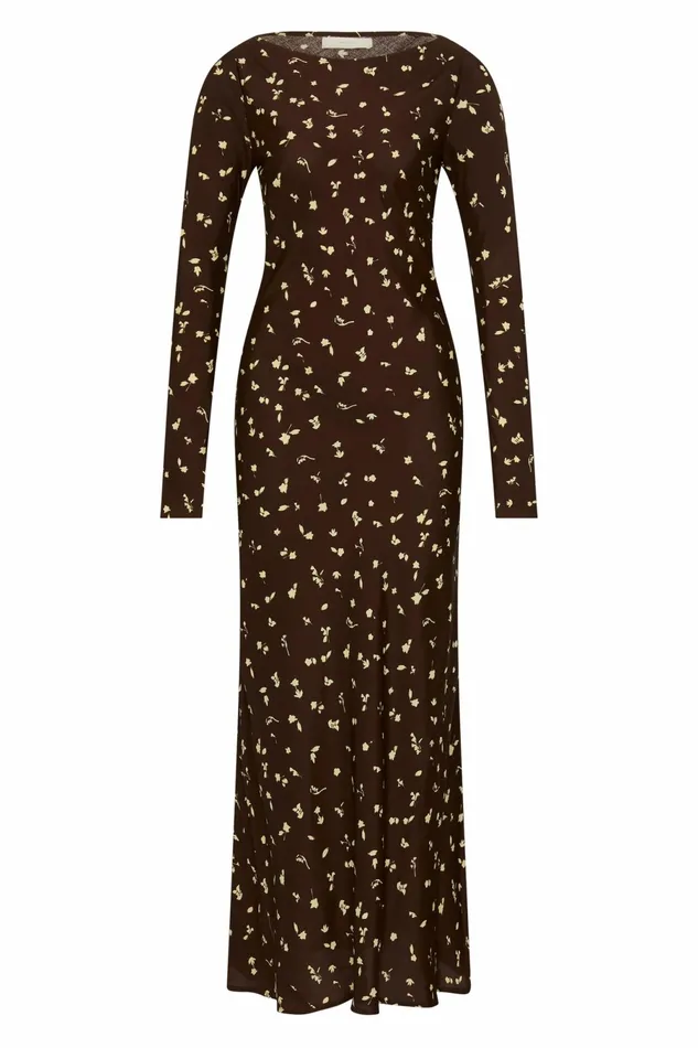 Women Faithfull The Brand Maxi Dresses Lilou Maxi Dress Clover Brown