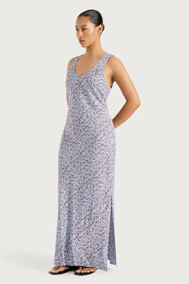 Women Faithfull The Brand Maxi Dresses Olivia Maxi Dress Amaryllis Floral Blue