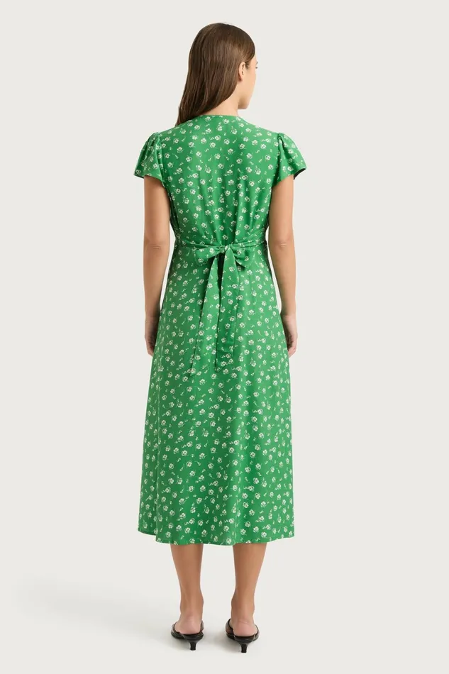 Women Faithfull The Brand Midi Dresses Doiret Midi Dress Green