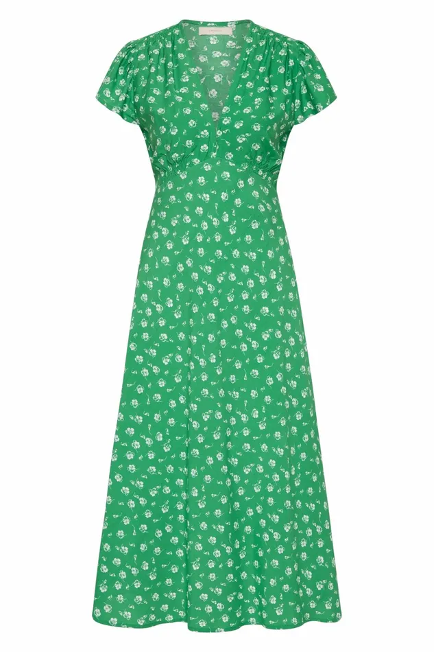 Women Faithfull The Brand Midi Dresses Doiret Midi Dress Green