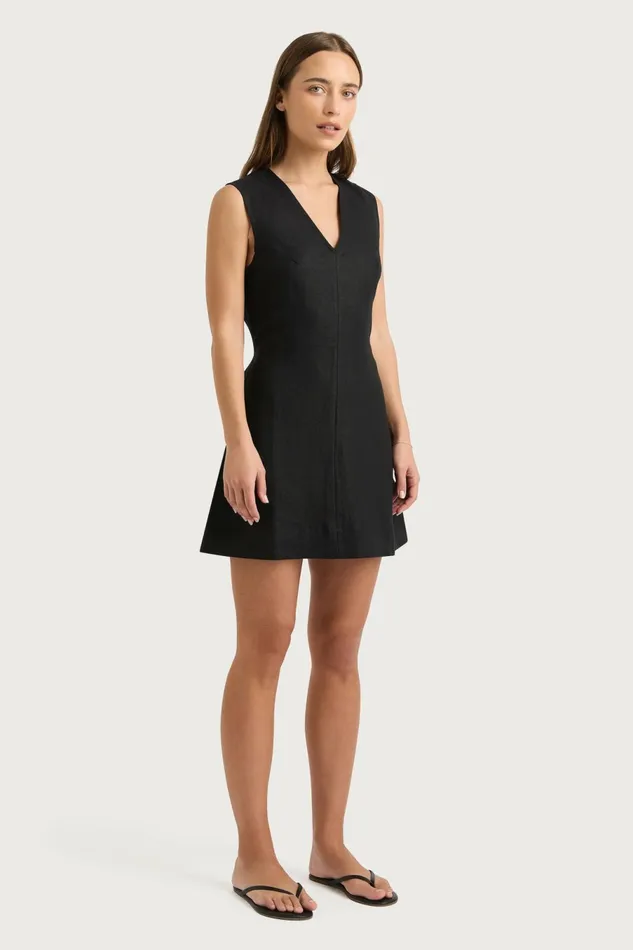 Women Faithfull The Brand Mini Dresses Daiane Mini Dress Black