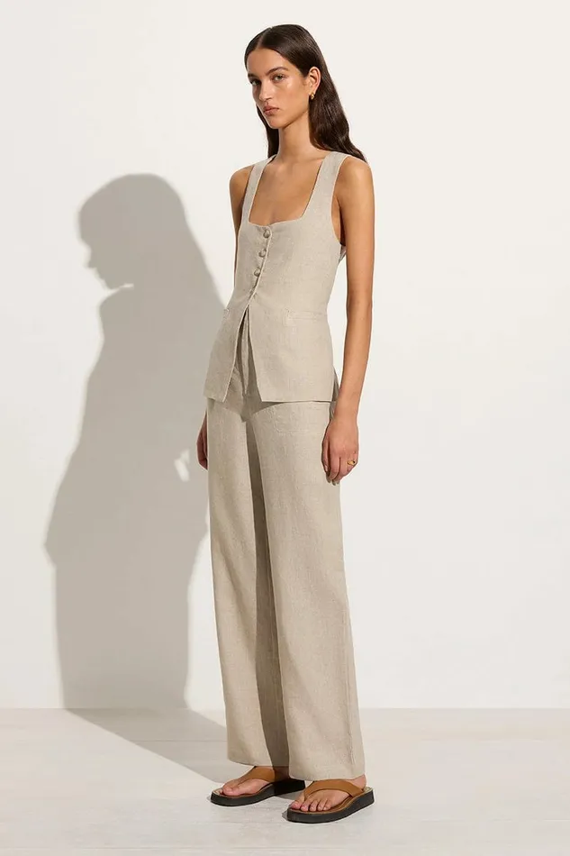 Women Faithfull The Brand Pants Isotta Pant Natural 8211 Faithfull The Brand