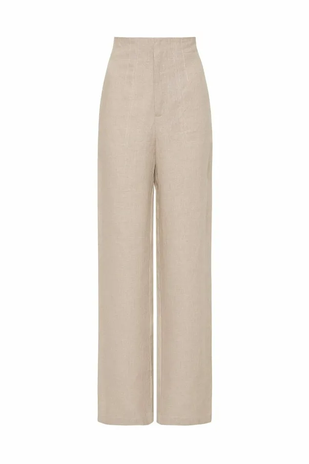 Women Faithfull The Brand Pants Isotta Pant Natural 8211 Faithfull The Brand