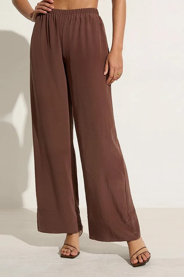 Women Faithfull The Brand Pants Monforte Pant Tobacco 8211 Faithfull The Brand