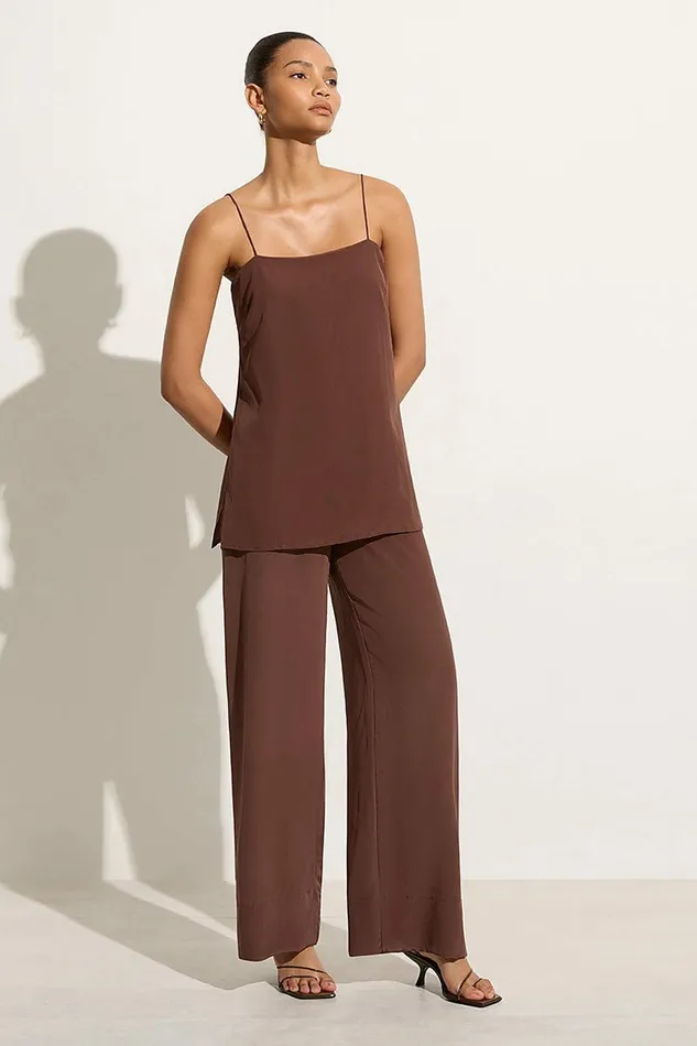 Women Faithfull The Brand Pants Monforte Pant Tobacco 8211 Faithfull The Brand