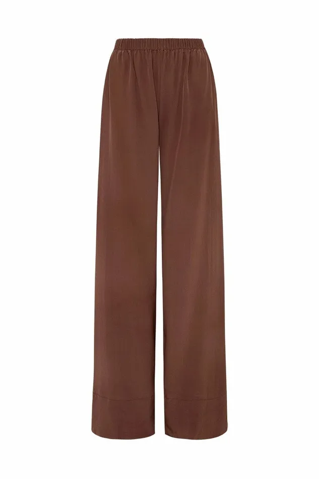 Women Faithfull The Brand Pants Monforte Pant Tobacco 8211 Faithfull The Brand