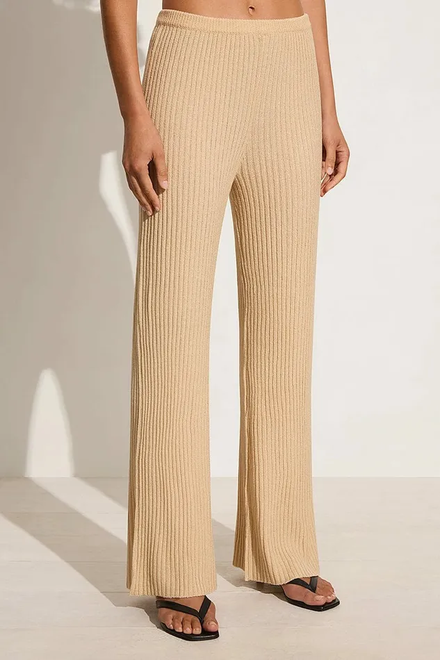 Women Faithfull The Brand Pants Santi Pant Beige 8211 Faithfull The Brand