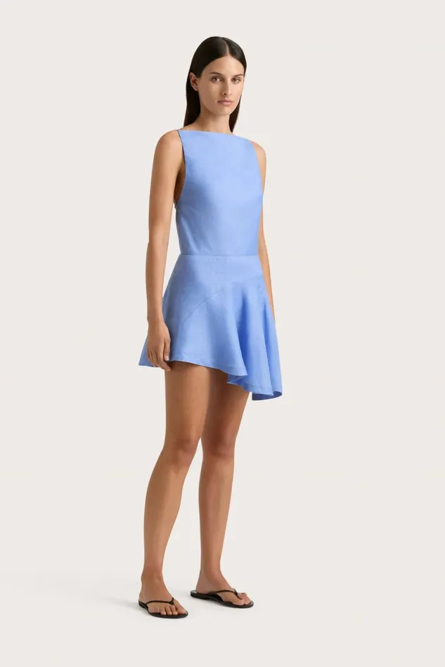 Women Faithfull The Brand Skirts and Shorts Antibes Mini Skirt Mid Blue