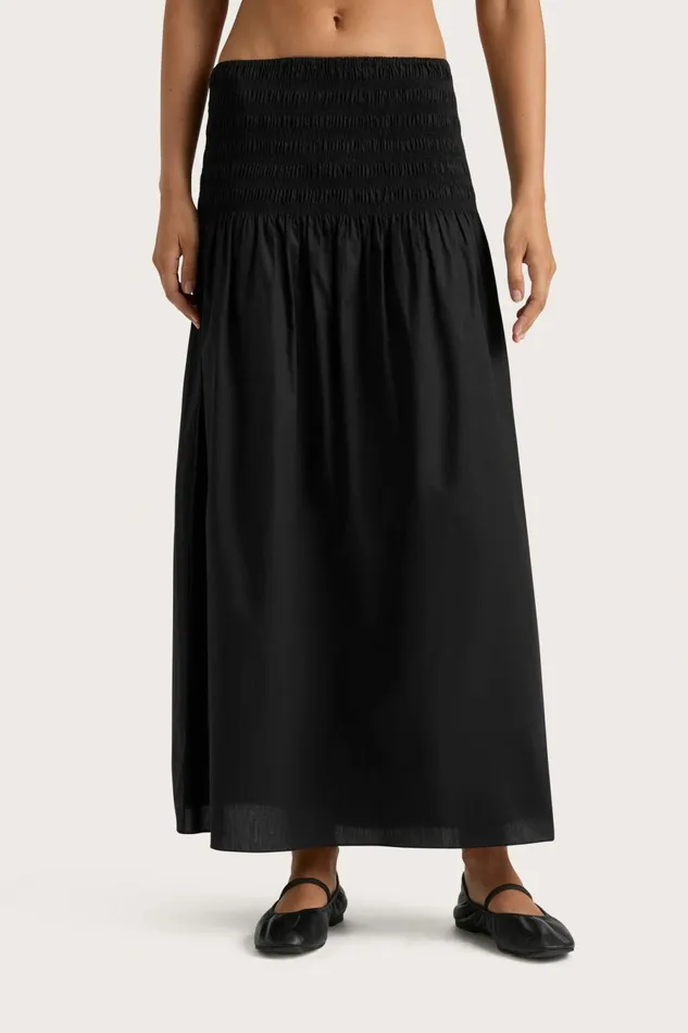 Women Faithfull The Brand Skirts and Shorts Baia Midi Skirt Black