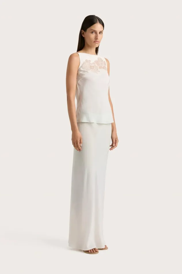 Women Faithfull The Brand Skirts and Shorts Biarritz Maxi Skirt Foam Ombre
