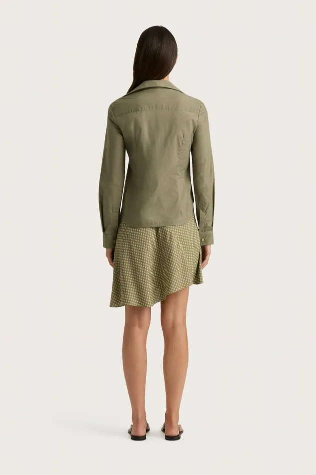 Women Faithfull The Brand Skirts and Shorts Emalee Mini Skirt Oliander Khaki