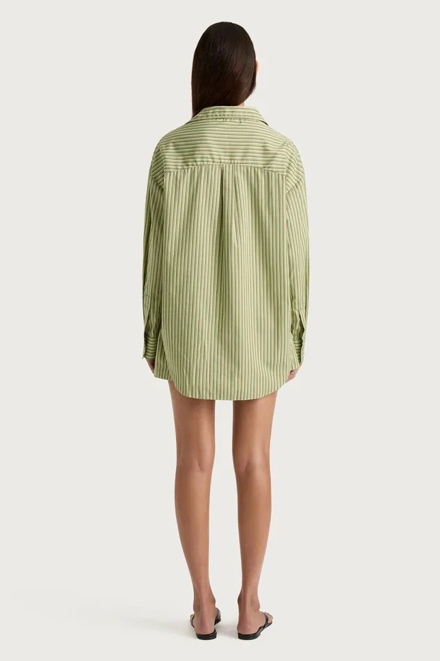 Women Faithfull The Brand Skirts and Shorts Freja Shorts Green Stripe