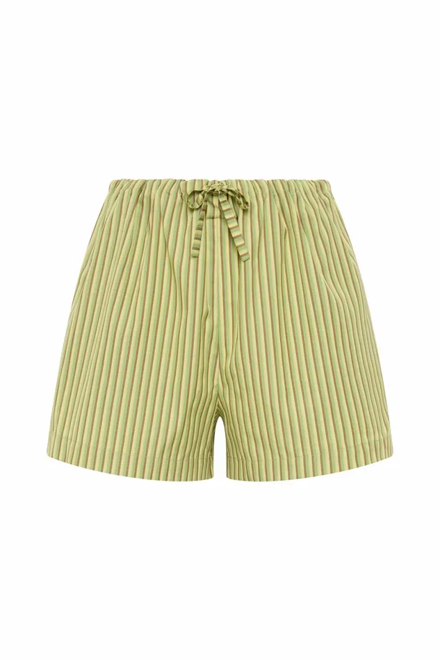 Women Faithfull The Brand Skirts and Shorts Freja Shorts Green Stripe