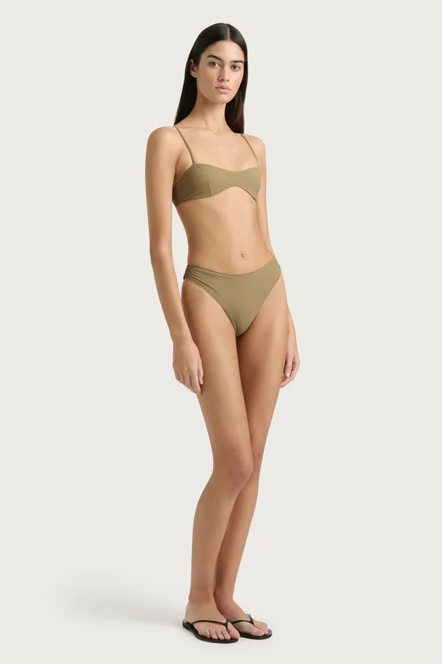 Women Faithfull The Brand Swim Henni Bikini Bottom Khaki