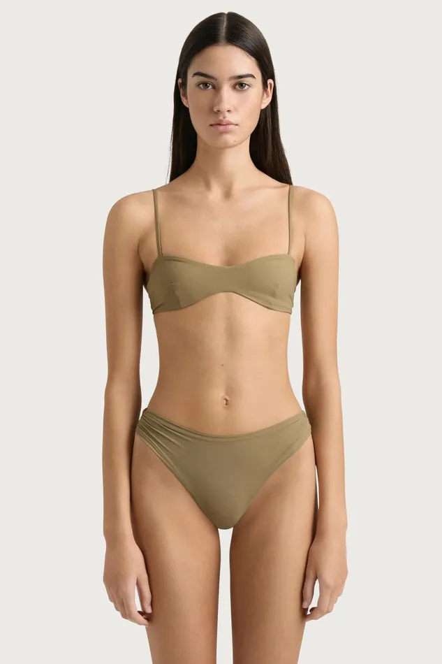 Women Faithfull The Brand Swim Henni Bikini Bottom Khaki