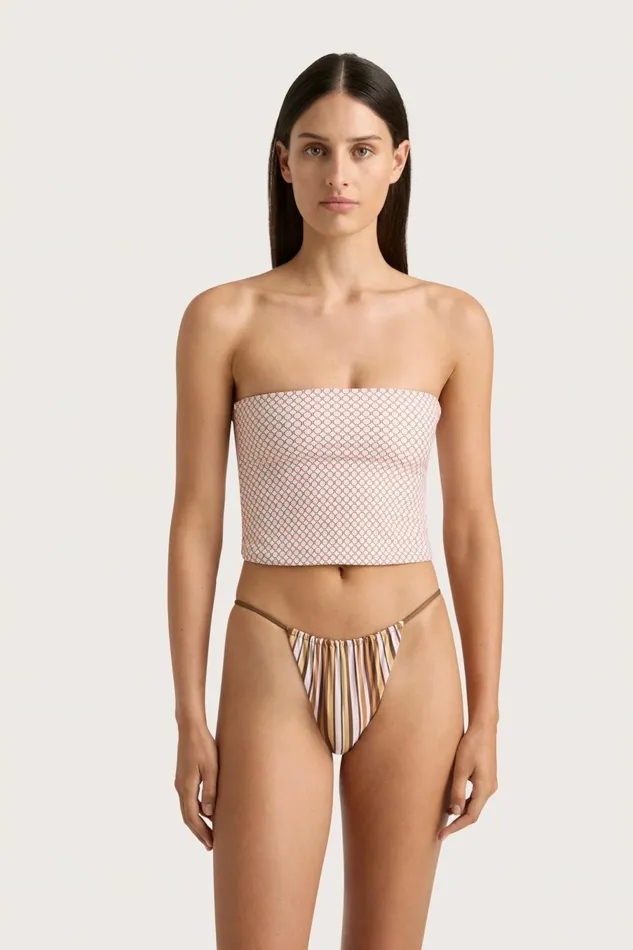 Women Faithfull The Brand Swim Jean Swim Top Oliander Blush