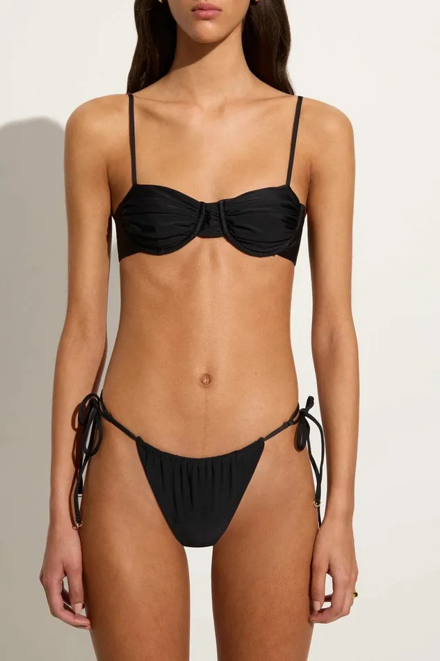 Women Faithfull The Brand Swim Pacific Bikini Bottoms Black 8211 Faithfull The Brand