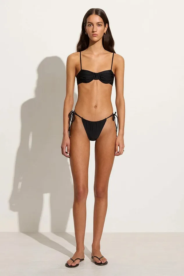Women Faithfull The Brand Swim Pacific Bikini Bottoms Black 8211 Faithfull The Brand