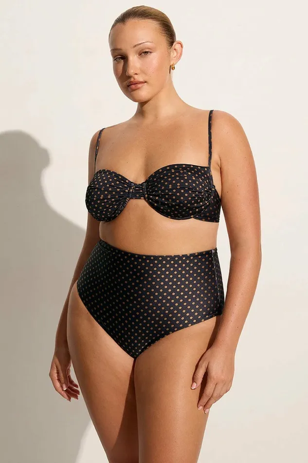 Women Faithfull The Brand Swim Reyes Bikini Bottoms Ludovica Polka Dot 8211 Faithfull The Brand
