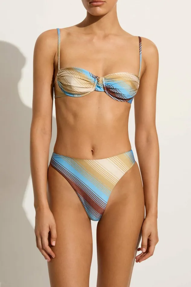 Women Faithfull The Brand Swim Stefania Bikini Top Cervia Stripe 8211 Faithfull The Brand