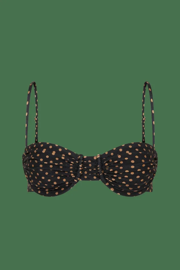 Women Faithfull The Brand Swim Stefania Bikini Top Ludovica Polka Dot 8211 Faithfull The Brand