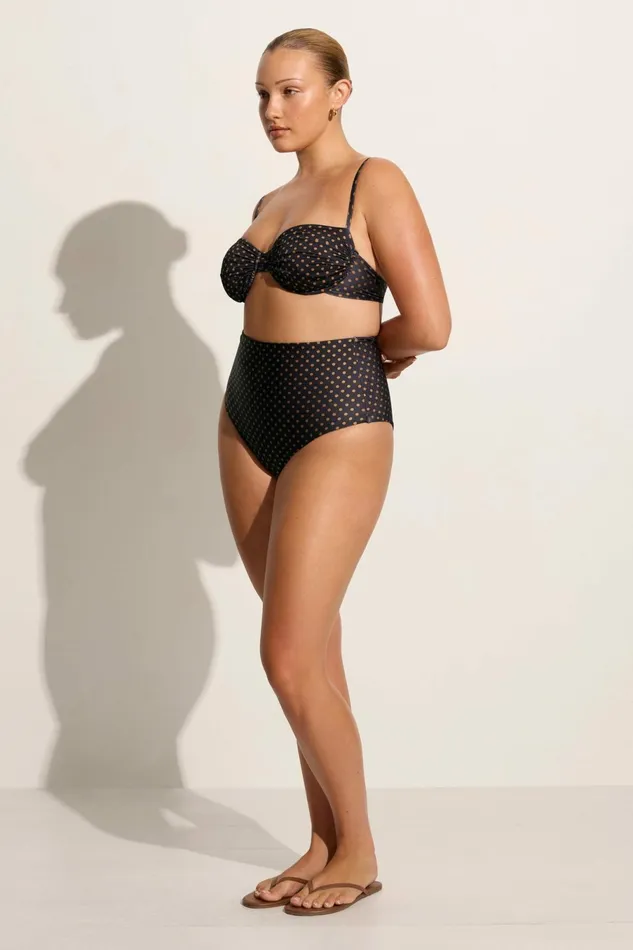 Women Faithfull The Brand Swim Stefania Bikini Top Ludovica Polka Dot 8211 Faithfull The Brand