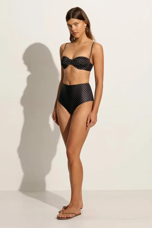 Women Faithfull The Brand Swim Stefania Bikini Top Ludovica Polka Dot 8211 Faithfull The Brand