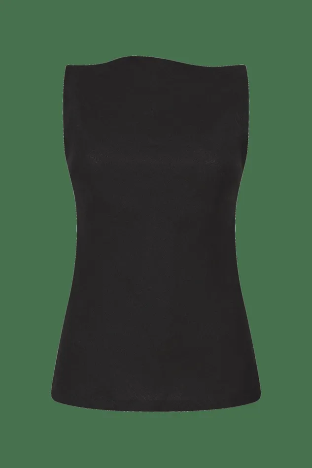 Women Faithfull The Brand Tops Antibes Top Black