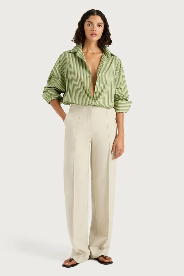 Women Faithfull The Brand Tops Freja Shirt Green Stripe